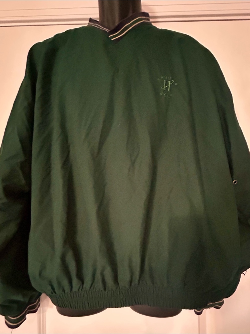 Haggar Forest Green Pullover Windbreaker